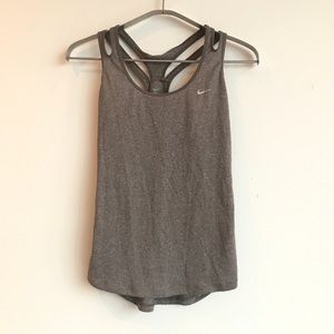 Nike workout racerback tank with pockets